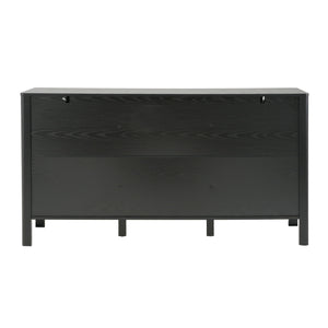 Colored Fluted Sideboard With 3 Doors And 1 Drawer