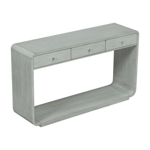 Console Table With 3 Drawers And Display Shelf