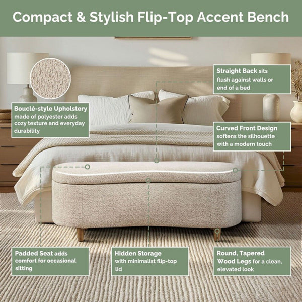 Flip Top Storage Bench