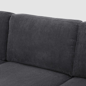 Upholstered Sectional With Toss Pillows
