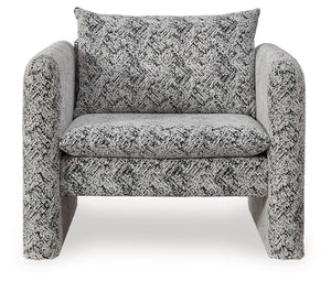 Kenbell - Accent Chair - Black / White