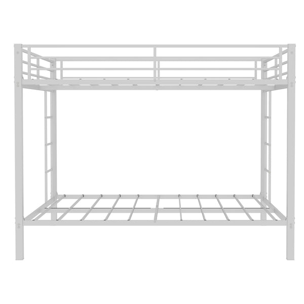 Bunk Bed For Kids, Convertible Frame With Ladders & Guardrail