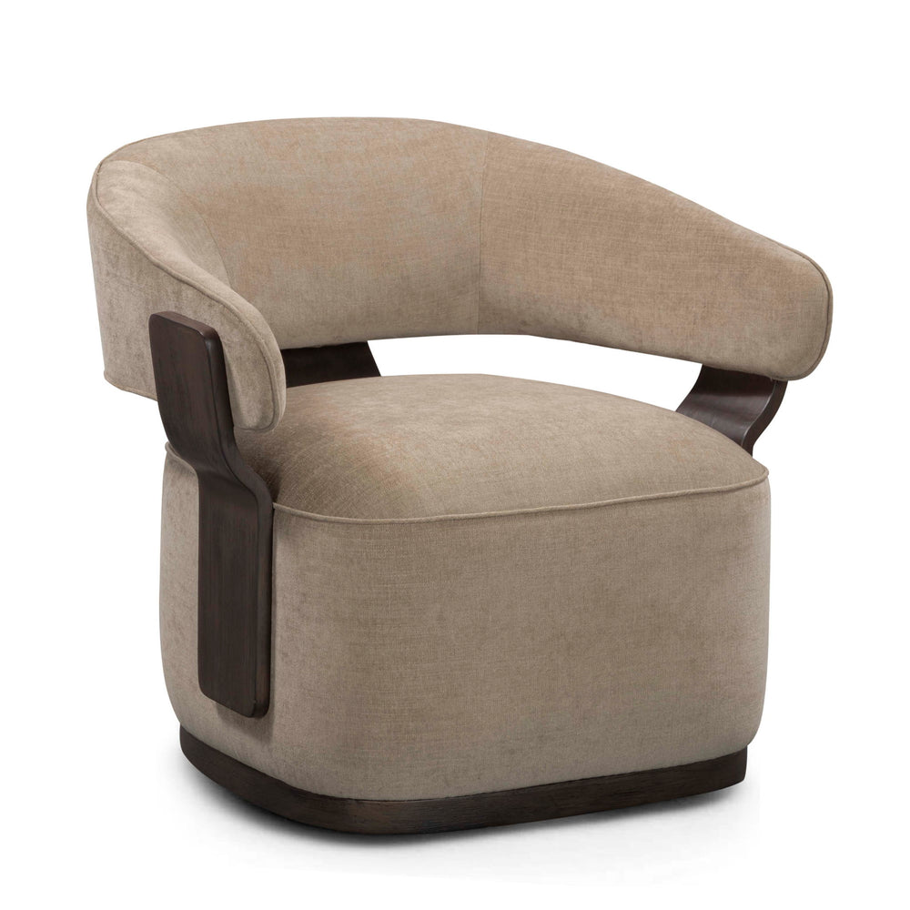 Madison - Linen Chenille Swivel Accent Chair