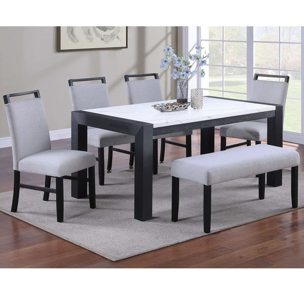 Dining Table - Charcoal / White / Charcoal