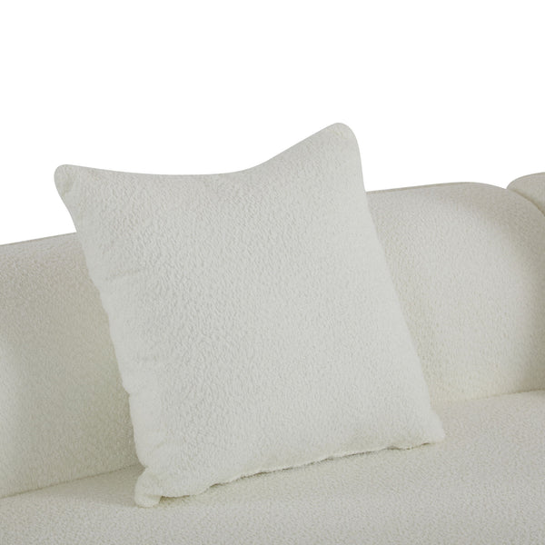 Elegant Curved Sectional Sofa With Full Foam Comfort