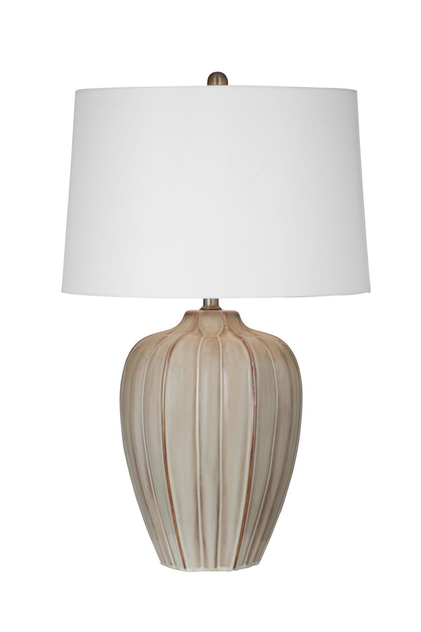 Camilo - Table Lamp - Beige / White