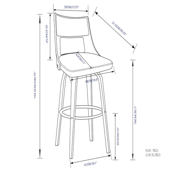 Dallyn - Swivel Bar Stool (Set of 2) - Cream