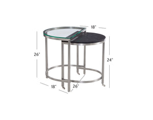 Hensley - Bunching End Table - Silver