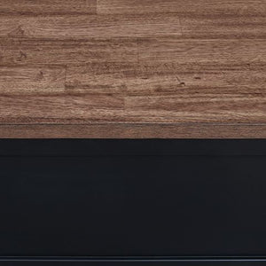 Wildenauer - Rectangular End Table - Brown / Black