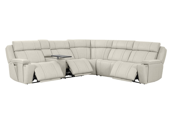 Sausalito - 6 Piece Modular Zero Gravity Power Reclining Sectional With Power Adjustable Headrests