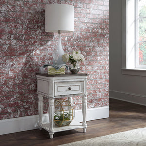 Magnolia Manor - Leg Nightstand - Antique White