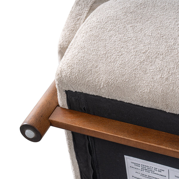 Modern Accent Chair With Recessed Arms And Tight Back