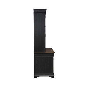 Meritage - Credenza & Hutch - Aged Charcoal