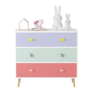 3 Drawer Dresser, Storage Cabinet With Anti Tip Safety