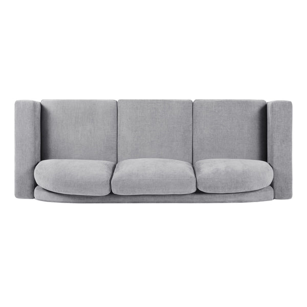 Modern 3 Seater Sofa With Curved Backrest