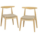 Dining Chairs With Ergonomic Backrest (Set of 2)