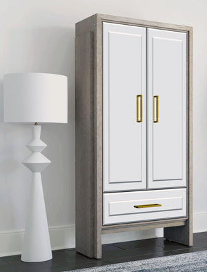 Lansing - Tall Bar Cabinet - Cerused Gray Oak