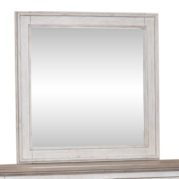 Heartland - Landscape Mirror - Antique White / Tobacco Tops