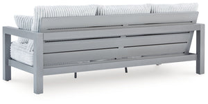 Hurley Park - 4 Pc. - Outdoor Sofa, 2 Lounge Chairs And Coffee Table - Gray