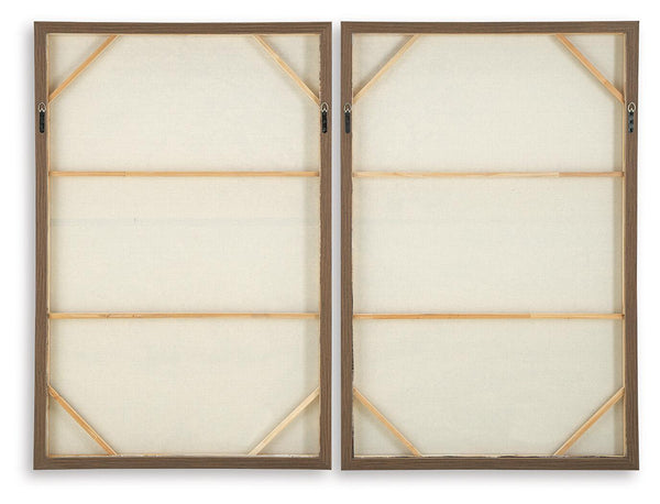 Stormish - Wall Art Set (Set of 2) - Beige / Brown