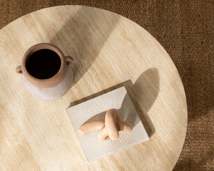Idella - Travertine Round Table