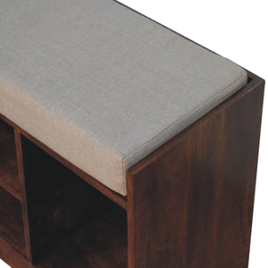 Retreat - Shoe Bench, 1 Drawer - Chestnut