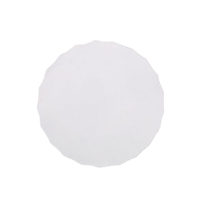 Outdoor End Table With Scallop Edge - Antique White
