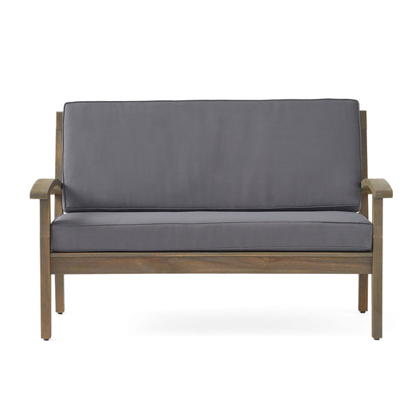 Outdoor Chat Set With Coffee Table And Loveseat