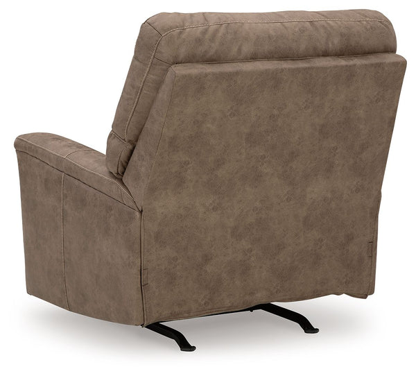 Navi - 3 Pc. - Sofa, Loveseat, Rocker Recliner - Fossil
