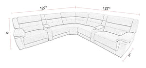 Richland - Modular Power Reclining Sectional With Power Adjustable Headrests