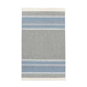 Lima - Throw - Capri Blue / Dark Gray