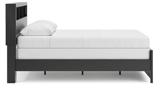 Broachmyn - Lighted Bookcase Panel Bed