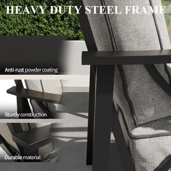 Patio Furniture Set With Coffee Table And Cushions For Backyard