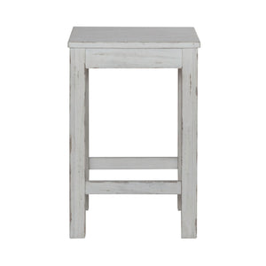 River Place - Console Stool - Riverstone White & Tobacco