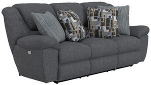 Trifecta - Sofa With 3 Recliners and Drop Down Table