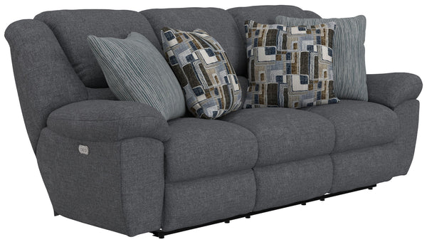 Trifecta - Sofa With 3 Recliners and Drop Down Table