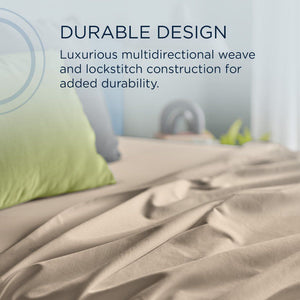 Linens - Tempur Luxe Egyptian Cotton Sheet Set - Sandstone