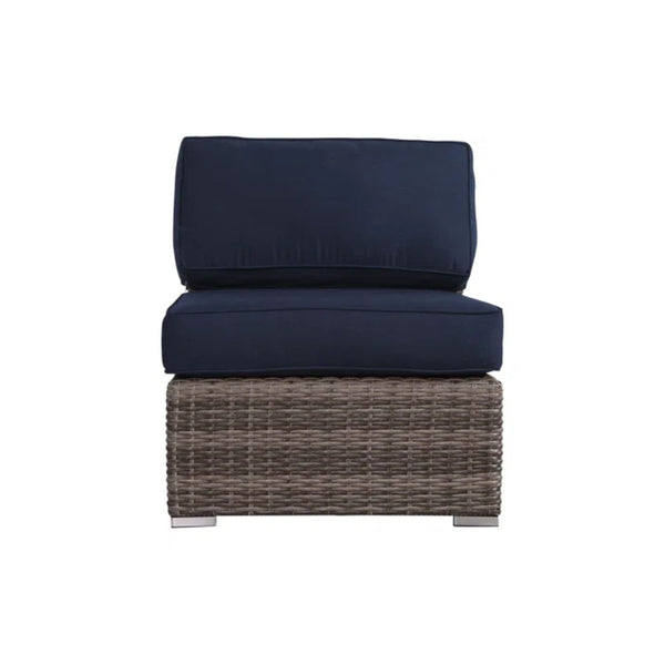 Stylish Rattan Wicker Person Seating Group With Premium Sunbrella Cushions Perfect For Outdoor Entertaining