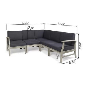 Perla - 5 Pieces Sofa Set