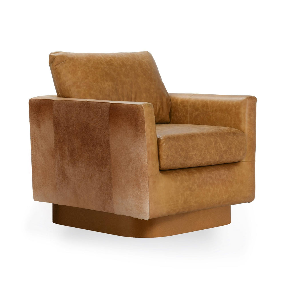 Lathe - Leather/Hide Accent Chair