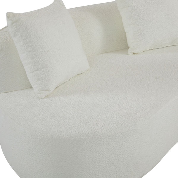Elegant Curved Sectional Sofa With Full Foam Comfort