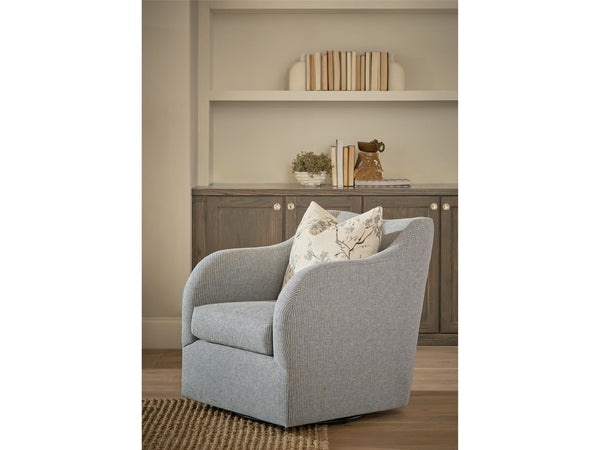 Camille - Swivel Chair - Light Blue