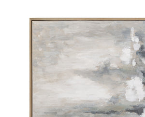 Quiet Reflection Framed Canvas - Silver