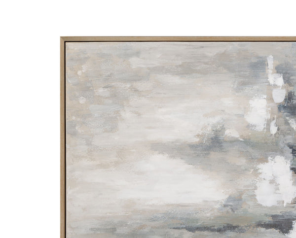 Quiet Reflection Framed Canvas - Silver