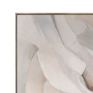Soft Contours II Framed Canvas - Green