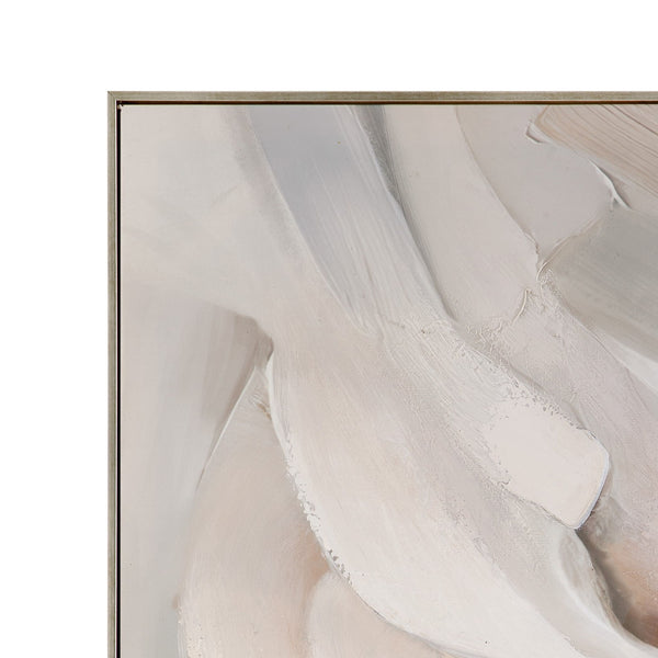 Soft Contours II Framed Canvas - Green