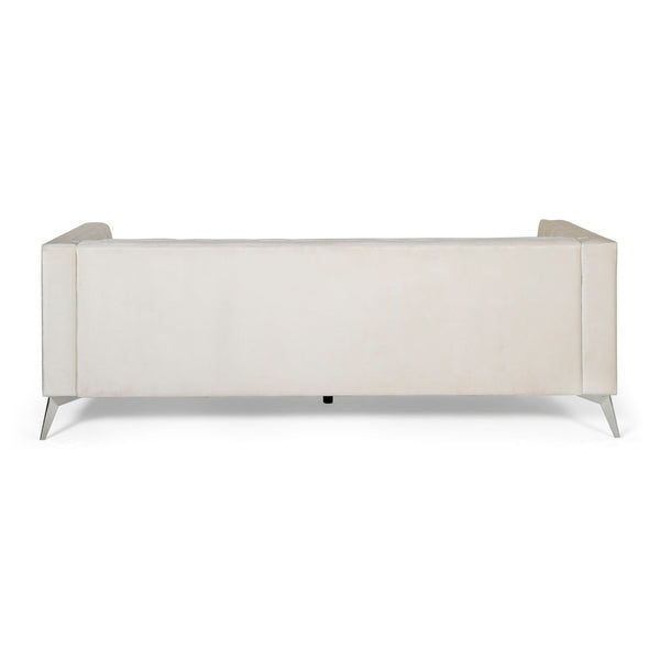 Contemporary 3 Seater Sofa With Button Tufting
