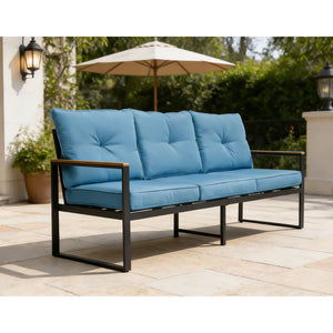 Oversized Outdoor Conversation Set, 5 Seater - Blue