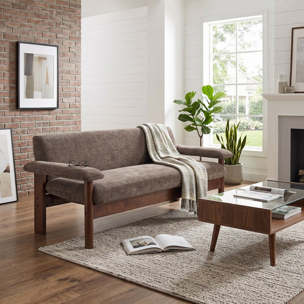 Modern Sofa Couch With Pillow Top Arms