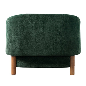 Modern Accent Chair With Recessed Arms And Tight Back